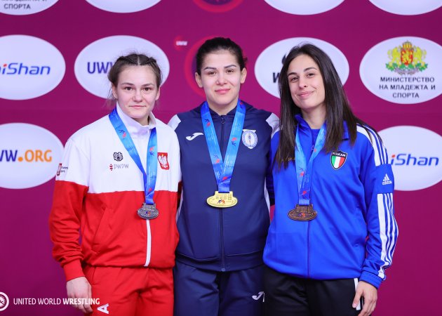 Podium 59kg WW gold Anastasia NICHITA (MDA).silver Magdalena Urszula GLODEK (POL) .bronze Morena DE VITA (ITA)3234.jpg