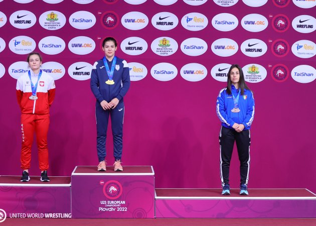 Podium 59kg WW gold Anastasia NICHITA (MDA).silver Magdalena Urszula GLODEK (POL) .bronze Morena DE VITA (ITA)3233.jpg