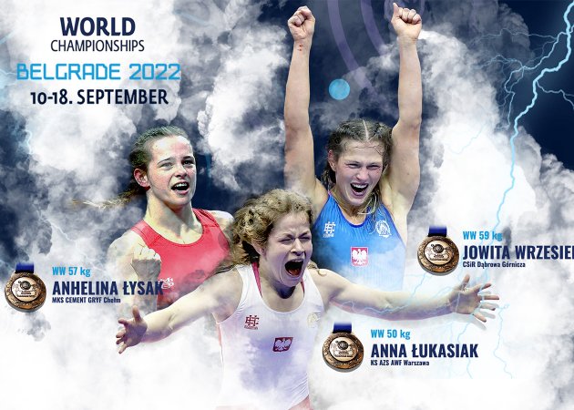 Trzy medale Mistrzostw Świata w zapasach kobiet