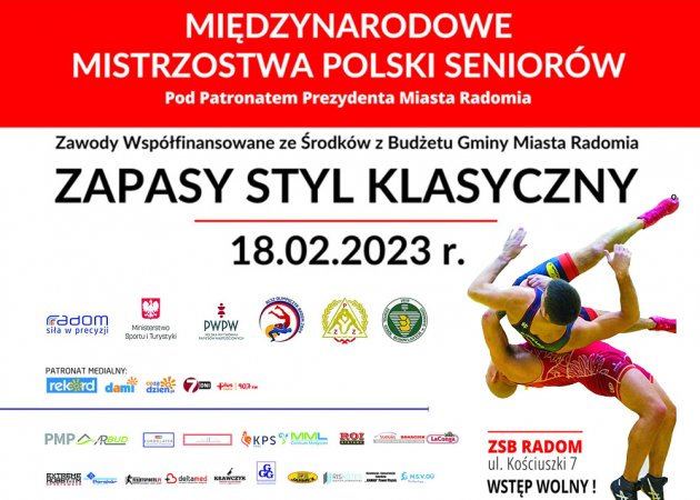 ZAPOWIEDŹ: Międzynarodowe Mistrzostwa Polski w zapasach w stylu klasycznym.