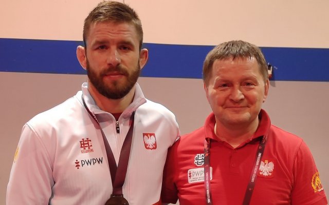 Z brązowym medalistą Mistrzostw Europy FS 97 kg zbigniewem Baranowskim